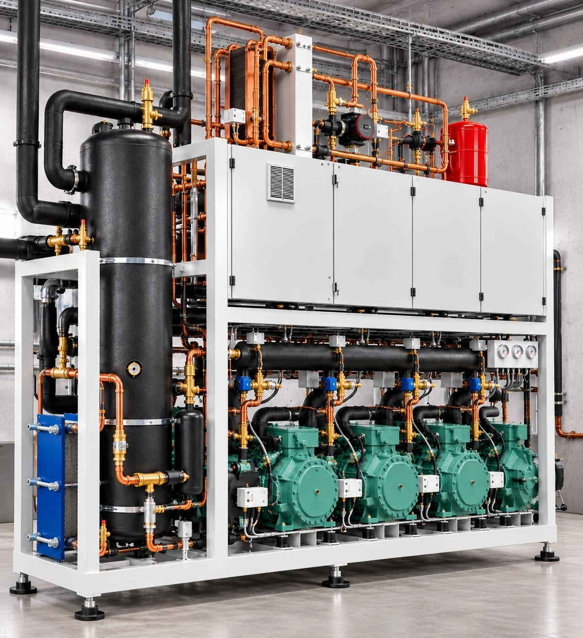 Centrale frigorifique avec récupération de chaleur